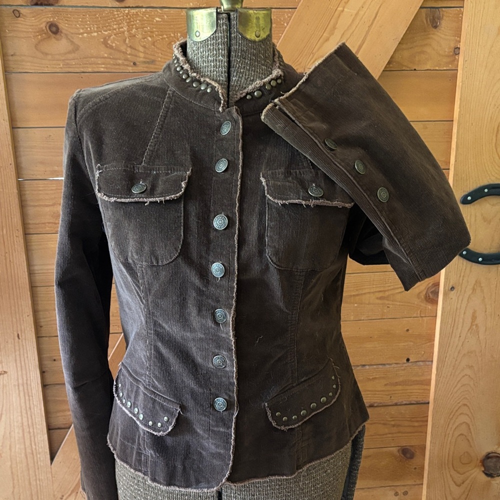 Elegant Brown Utility Jacket for Women
